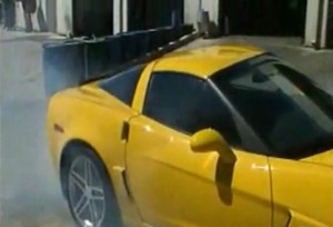 corvette burnout
